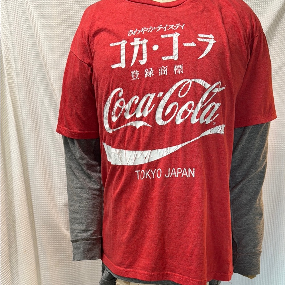 Vintage Coca Cola Red T shirt Sleeve Tee